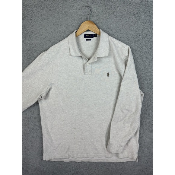 Polo Ralph Lauren Other - Polo Ralph Lauren Polo Shirt Mens XL Gray Classic Fit Long Sleeve Cotton Pony